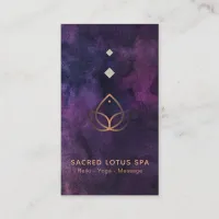 *~* Mystic Lotus Sacred Geometry Alchemy Shaman Business Card