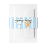 Beach Club Autumn - Fall Coastal Chic Invitation Belly Band