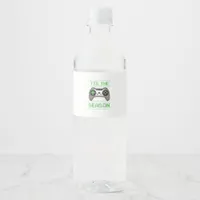 Tis The Season Video Games Christmas Xmas Gamer Water Bottle Label