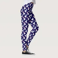 Badminton Player Fun Shuttlecock Pattern Leggings