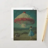 A Surreal Whipped Dessert Explosion in the Pasture Postcard