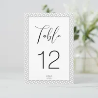 Simply Minimalist Table Numbers Black ID523