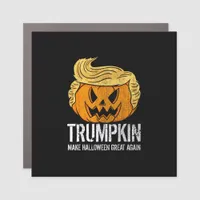 Halloween Great Again Donald  Trumpkin Pumpkin Car Magnet
