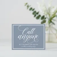 Call Anyone Card | Sketched (Dusty Blue)