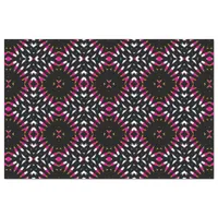 Black & Magenta Cool Geometric Pattern Tissue Paper