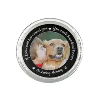 Pet Memorial Pet Loss Keepsake Custom Dog Photo  Ring