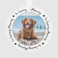 Pet Dog Memorial In Loving Memory Ornament