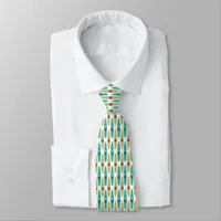 Kayak Boat Pattern Neck Tie