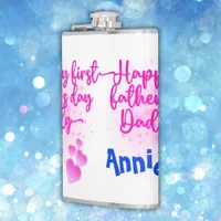 Happy First Father's Day Daddy | Flask