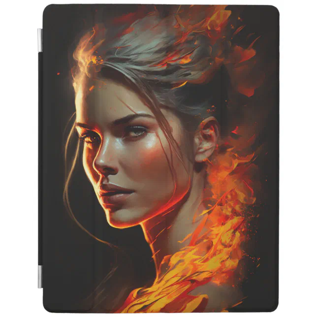 Woman of Fire Oil Painting iPad Smart Cover