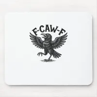 Halloween F-Caw-F Bird Crow Women Men Minimal Clea Mouse Pad