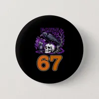 F-Caw-F Chicken Halloween Classic Funny Trendy Button