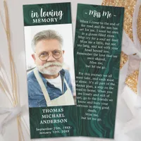Loving Memory Custom Photo Funeral Poem Memorial  Bookmarks