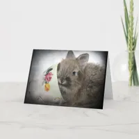 Lionhead Bunny and Teacup All Occasions  Card