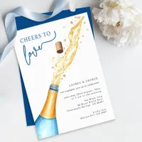 Cheers to Love Engagement Party Invitation