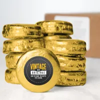 Vintage Original Black Leather Birth Year Dipped Oreo Cookie Favors
