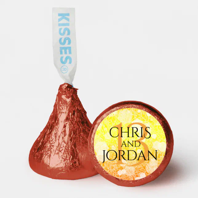 Elegant 13th Citrine Wedding Anniversary Hershey®'s Kisses®