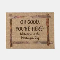 Friendly RV Welcome Custom Doormat