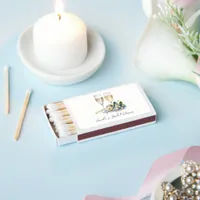 Elegant Pearls and Prosecco Bridal Shower Matchboxes