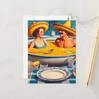 Surreal Soup Hot Tub Postcard
