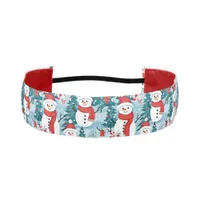 Cute and Cozy Snowman Christmas Athletic Headband