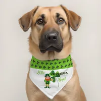 Leprechaun St Patrick’s Day Shamrocks Shenaningans Pet Bandana Collar