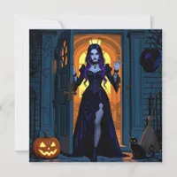 Come In if you Dare | Wicked Witch Halloween Party Invitation