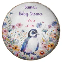 Baby Penguin in Flowers It's a Girl | Baby Shower Chocolate Covered Oreo