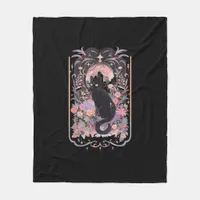 Cat Cottagecore Academia Goblincore Witch Goth Men Fleece Blanket