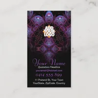 Purplezee v2 Fractal Business Card