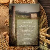 Green Pastures Country Farm Engagement Party Invitation