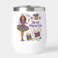 Bead Princess - Mardi Gras Thermal Wine Tumbler