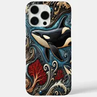 Majestic Whales: Waves in Motion iPhone 16 Pro Max Case