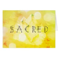 *~* SACRED Bright Yellow Gold Green