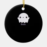 Little Boo Cute Halloween Ceramic Ornament