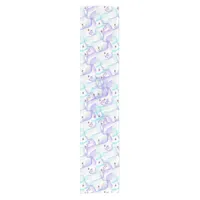 Blue and white table runner 