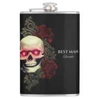 Spooky Best man groomsmen gift wedding favor flask