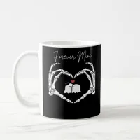 Mine, Valentines Day Classic - Skeleton Hands Hear Coffee Mug