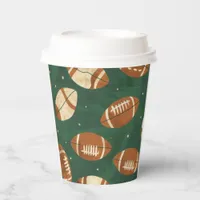 Touch Down Super Bowl football baby shower Paper Cups