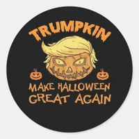 Make Halloween Great Again - Trumpkin Classic Round Sticker