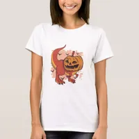 Pumpkin Dinosaur T-Rex T-Shirt
