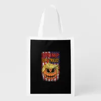 Trumpkin Or Treat Funny Halloween Trumpkin Grocery Bag
