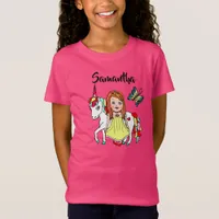 Pretty Princess and Unicorn Personalized Shirt