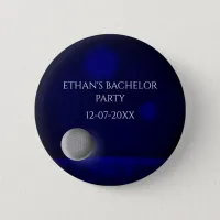 Navy Blue golf course golf ball golf party Button