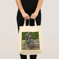 Elderly Couple Serenade Botanical Garden Tote Bag