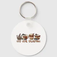 Skeleton Coffee Cups Coffee Lover Keychain