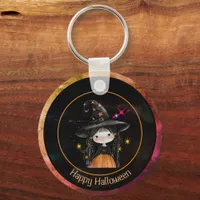 Cute Halloween Moster and Witch Keychain