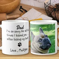 Father's Day - Funny Dog Dad Pet Photo Coffee Mug
