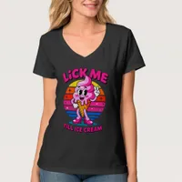 Lick Me Till Ice Cream" - Funny Cartoon  T-Shirt