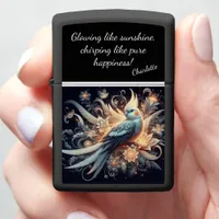 Glowing Cockatiel in a Fantasy Dreamscape Zippo Lighter